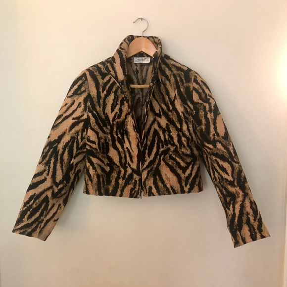 Vintage Jackets & Blazers - Vintage tiger print coat